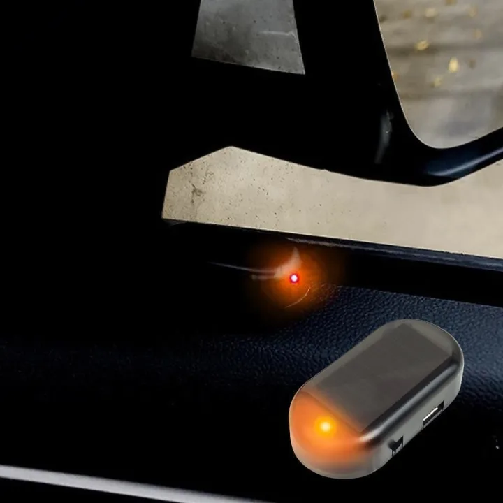Solar Car Alarm Light Light ABS Orange AntiTheft Brand New Car