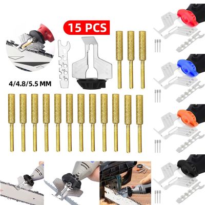 Chainsaw Sharpening Kit Electric Grinder Sharpening Polishing Chain Sharpener Drill Rotary Tool Accessories, for Most Chain Saws