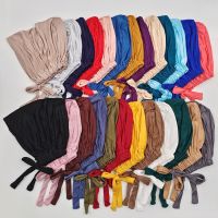 【CC】✚  2023 Soft Modal Adjustable Underscarf Cap Cotton Muslim Inner Hijab Stretchy Headscarf Bonnet Under