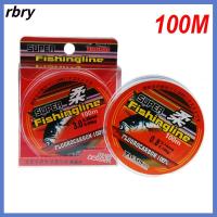 RBRY 100m 100% Fluorocarbon สตริง สายเชือกแข็งแรง ตกปลา สายการประมง ไนลอน PA เส้นใยเดี่ยว ลวดเชื่อม