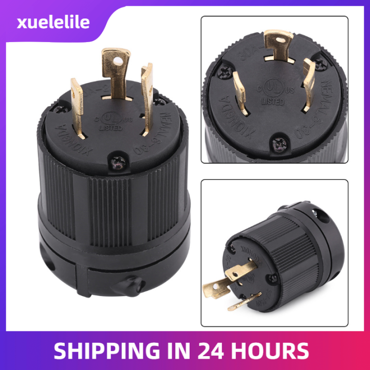 NEMA L630P 30A Plug Connector 250V 3 Wire Twist Lock Electrical Plug