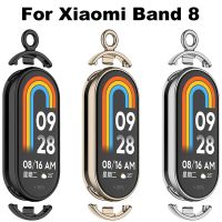 Metal Pendant For Xiaomi Mi Band 8 Watch Strap Stainless Steel Pendant Bracelet Replacement Xiaomi Miband8 Mountaineering buckle Smartwatches