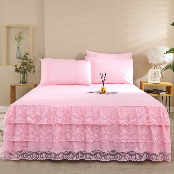 western-europe-high-end-bed-skirt-home-textile-bedding-3pcsset-1bed-skirt-2pcs-pillowcase-bed-sheet-kingquee-bedspread-f0562