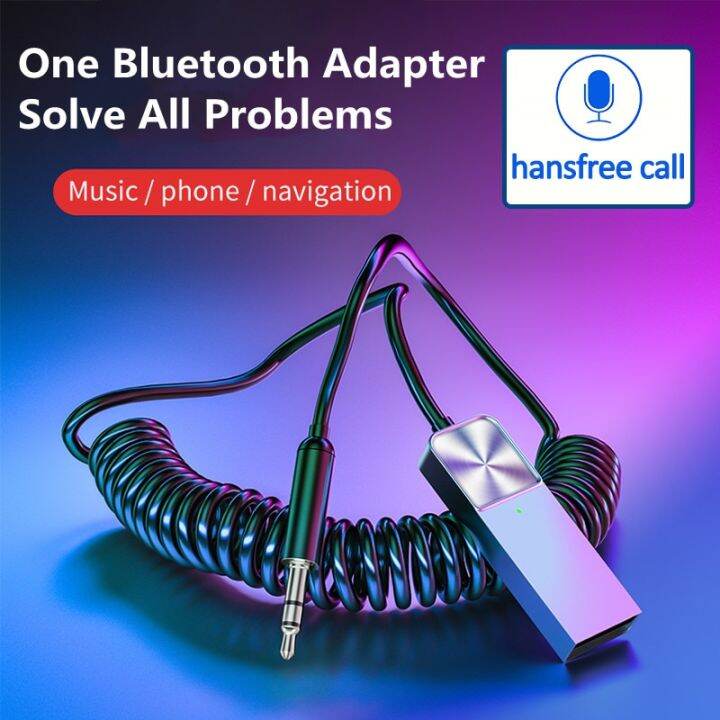 Aux Bluetooth Adapter Usb Dongle Cable For Car Kit 3.5mm Jack Aux