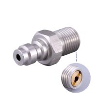 8mm Male Plug Valve Quick Connector Fill Nipple Air Hose Fitting With Thread M10 G1/8 BSP 1/8 NPT