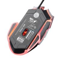 MD-TECH USB Optical Mouse (K903) Red/Black