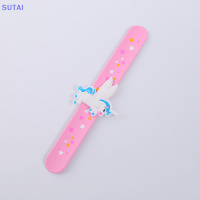 ?【Lowest price】SUTAI สายรัดข้อมือลายยูนิคอร์นสายรัดข้อมือซิลิโคนสำหรับเด็ก