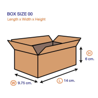 ⚡ส่งไว⚡ กล่องพัสดุ เบอร์ 00 ไม่พิมพ์จ่าหน้ากล่อง 20 ใบ กล่องไปรษณีย์
