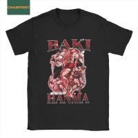 Baki Hanma Vintage 90S Tshirts Men Manga Anime Pure Cotton Tee Shirt T Shirt 100% cotton T-shirt