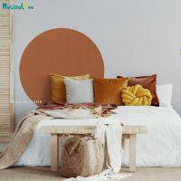 【HOT】 Circle Wall Decal Simple Color Home Decoration Nordic Style Geometric Removable Sticker Exquisite Life YT5776