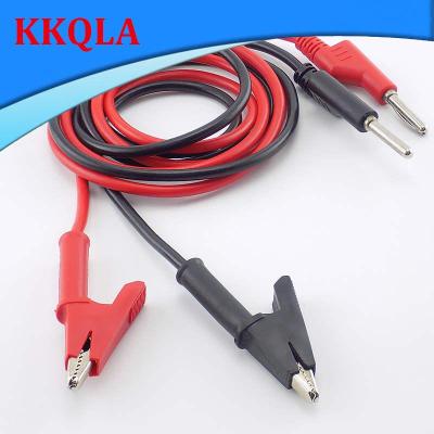 QKKQLA 1M Double End Test lead Wire Line Electrical Voltage Banana Plug and Alligator Clip Crocodile 15A diy for Multimeter