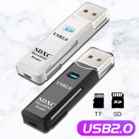 {Shirelle อุปกรณ์อิเล็กทรอนิกส์} แบบ2 In 1 TF การ์ดรีดเดอร์ SD USB เครื่องอ่าน2.0 Micro Sd ไปยัง Usb หน่วยความจำ Adaper อะแดปเตอร์แฟลชไดรฟ์อุปกรณ์แล็ปท็อป