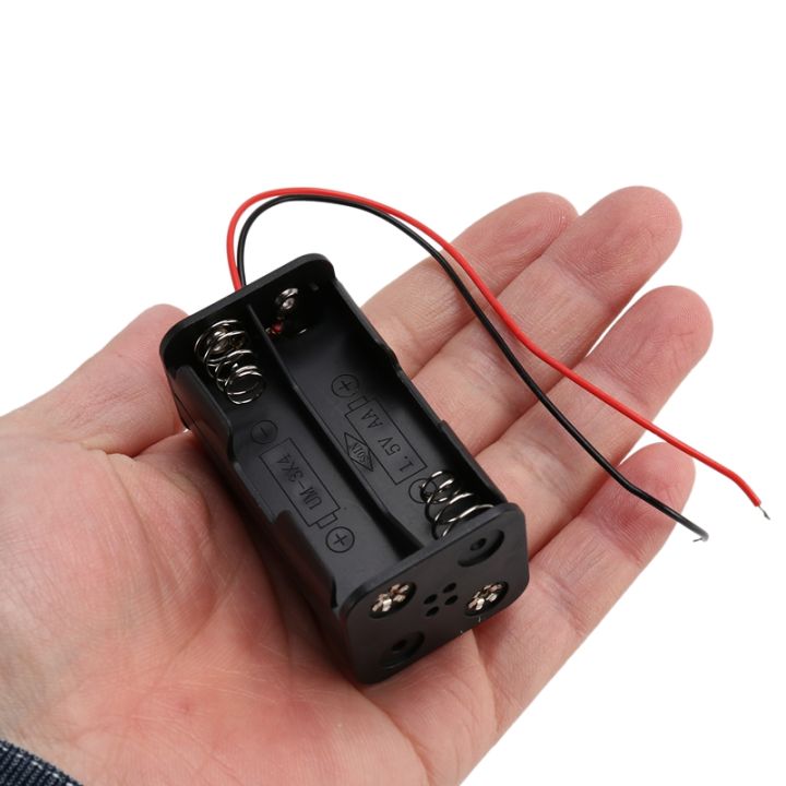 black-tow-layers-4-x-1-5v-aa-batteries-battery-holder-case-box-w-wire-leads