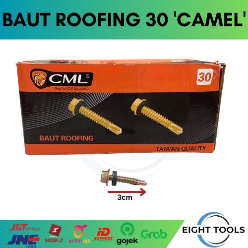 Baut Roofing Skrup Roofing Camel 30mm 3cm 500 Pcs Lazada Indonesia