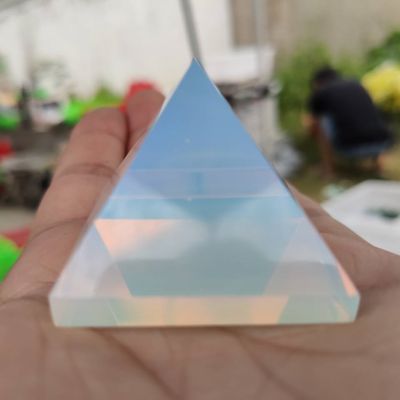 Natural White Crystal Pyramid Decoration Natural Stone Opal - 4cm Natural White - Aliexpress