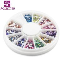 Kads 2*2 mmcolorful rhinestones 600 ชิ้น 12 สีเล็บเล็บแต่งเล็บล้อ