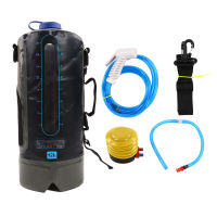 Portable Outside Shower Bag Camping Shower Bag 12L Capacity with Pump for Backpacking