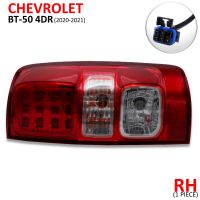 iBarod ไฟท้าย+ขั้ว LED ข้างขวา สีแดง+ใส สำหรับ Chevrolet Colorado ปี 2013-2020