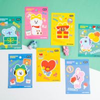 SEOULR | BT21 DECORATION STICKER THANK YOU สติกเกอร์ MATT แบบลอกออกได้ (สินค้าลิขสิทธิ์แท้)