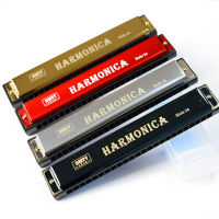 Chromatic Harmonica ปาก C คีย์24หลุม Woodwind เครื่องดนตรี Harmonica ปาก Organ