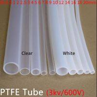 (Speedy electronic)ท่อ PTFE ID 0.5 1 2 2.5 3 4 5 6 7 8 10 12 14 16 18 20มิลลิเมตร F46ท่อฉนวนท่อแข็งอุณหภูมิความต้านทานการกัดกร่อน600โวลต์