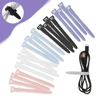 5pcs/set Silicone Cord Organizer Cable Ties Reusable Cable Keeper Twist Ties USB Charging Data Cord Earphone Line Management Cable Management