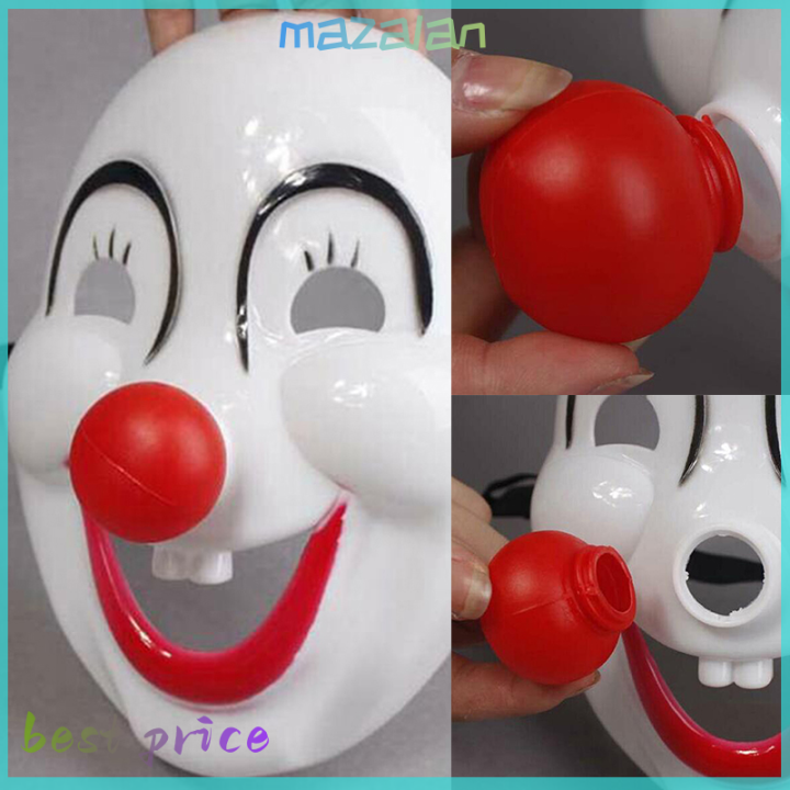 mazalan-ฮาโลวีนตลกแฟนซีชุดปาร์ตี้หน้ากากสีแดงจมูกตัวตลก-masquerade-mascaras-หน้ากาก