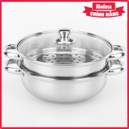 Nồi Hấp Modosa Inox 2 Tầng 28Cm - Hàng Chính Hãng