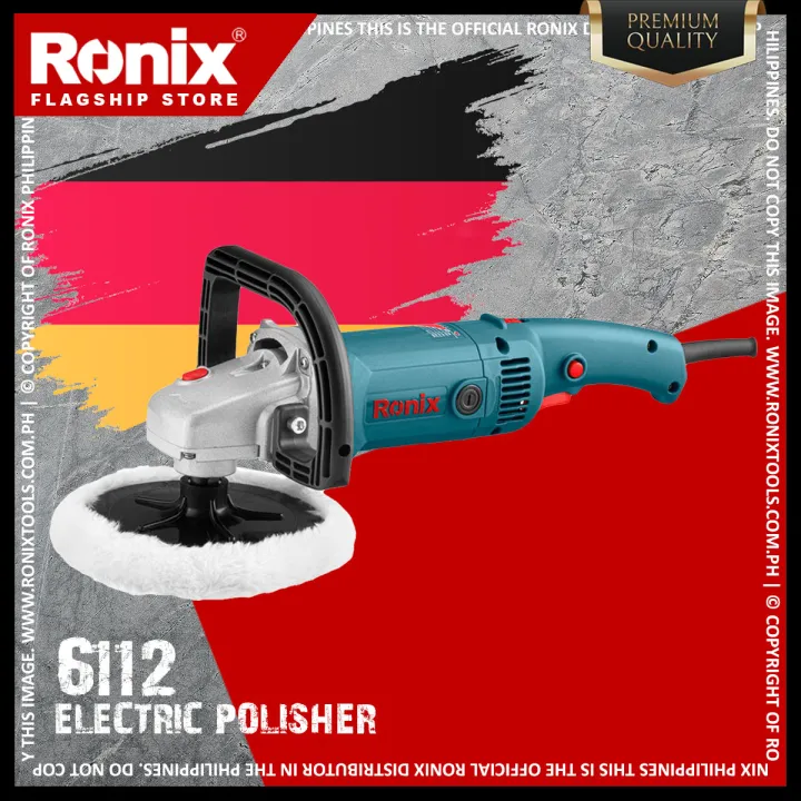 New! 🇩🇪 Ronix Premium Quality 6112 Electric Polisher 180mm, 1400W Car