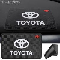 ♙ Car Slip Mat Car Storage Pad Interior Phone Slip Mat Accessories For Toyota Hilux CHR Yaris Aygo Auris Supra Verso Corolla RAV4