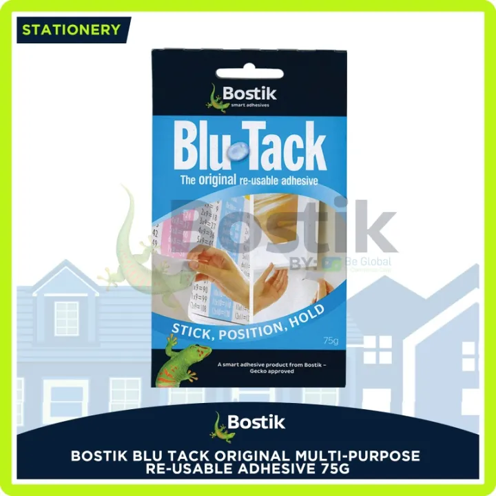 BOSTIK Blu Tack Original Reusable Multipurpose Adhesive 75g Ideal and
