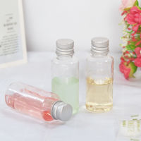 20PCS 510305060100ml Plastic Bottle with Aluminum Screw Cap Plug Cosmetic Container Travel Kits Portable PET Lotion Cream