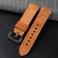 Suitable For Handmade Thick Yellow Suede Strap 20 22 24MM Seiko Genuine Leather Soft