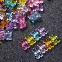 【CW】◈✙  20Pcs 8x12mm Transparent Loose Beads Small Bear-Shape  Hole for Making Jewelry