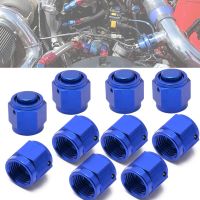 EPMAN 10PCS Aluminum 6-AN AN6 Adapter Female Flare End Cap / Plug / Tube Nut Fitting Blue EPJTAN6MD