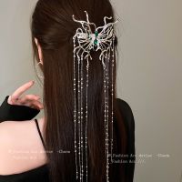 [COD] South Korea Tassel Hair Clip Ins Fashion Back of the Plate Personality Temperament Accessories Wholesale