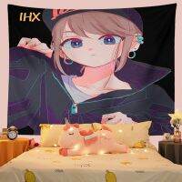 Anime Girl Tapestry Wall Hanging Kawaii Room Decor Large Fabric Pink Wall Tapestry Aesthetic Bedroom Background Decoration Home