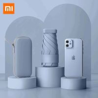 Xiaomi ร่มป้องกันรังสีอัลตร้าไวโอเล็ตกันแดดแบบ6ซี่โครง90ซม. ขนาดเล็กร่มขนาดเล็กเบารังสีอัลตราไวโอเลตพกพาง่าย