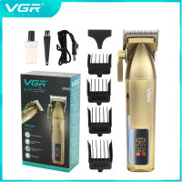 VGR ใหม่ Retro ชาร์จผม Clipper LCD ดิจิตอลจอแสดงผลน้ำมันหัว Clipper ร้านทำผม Clipper ผม V-688 Trimmer สำหรับผู้ชาย