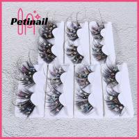 PETINAIL ขนตาปลอมขนมิงค์70มม. ทำด้วยมือเป็น3D รูปผีเสื้อดาวขนฟูขนตาเทียม