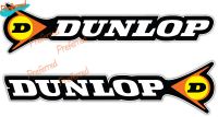 【cw】 Dunlop Racing Motorcycle Motorsports Vinyl Sticker Decal Car Truck Die Cut ！