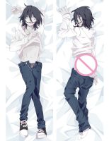 (ปลอกหมอนเท่านั้น) 2WAY บอดี้ Dakimakura,อะนิเมะ Nanbaka ปลอกหมอนพิมพ์ลายร่างกายกอดปลอกหมอนผู้ชายปลอกหมอนเบาะนุ่มห้อง