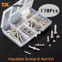 T.K.Excellent Machine Screw and Hex Nut 304 Stainless Steel Assortment Kit used for many types of electrical connections and terminal strips