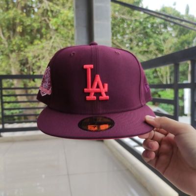 ใหม่ หมวกแก๊ป ERA 59Fifty Los Angeles Dodgers CO MAROON
