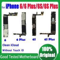 จัดส่งฟรี Clean ICloud เมนบอร์ดไม่มี Touch ID สำหรับ 5C 5S 5SE 6 Plus 6S Plus Mainboard 8G 16G 32G 64G Logic Board