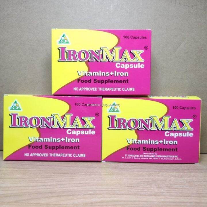 IRONMAX multivitamins iron Capsules Lazada PH