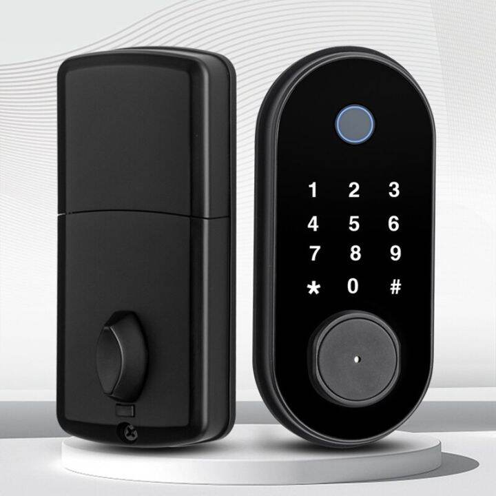 tuya-ล็อคแอปรีโมทคอนโทรลไร้สายแบบ-deadbolt-ประตูล็อคอัจฉริยะอิเล็กทรอนิกส์-wifi-ล็อคกันขโมยอพาร์ทเมนต์