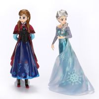 14cm Disney Elsa Queen Anna Princess Figures Cake Decorations Frozen Anime Cartoon PVC Action Model Toys Doll Gifts