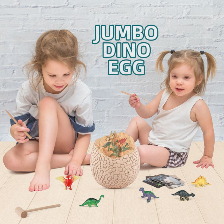 babyonline66-ของเล่นเด็ก-ไดโนเสาร์-ของเล่นไข่ไดโนเสาร์ยักษ์-jumbo-dinosaur-egg-การจำลอง-ขุดไข่ฟอสซิลไดโนเสาร์-สินค้าพร้อมส่ง