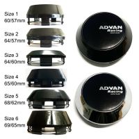 Style car 4pc 60/64/65/68/69mm ADVAN Racing Black Style Sticker Car Modified  Center Cover Rim Hub Cap Center Cap for Advan Wheel